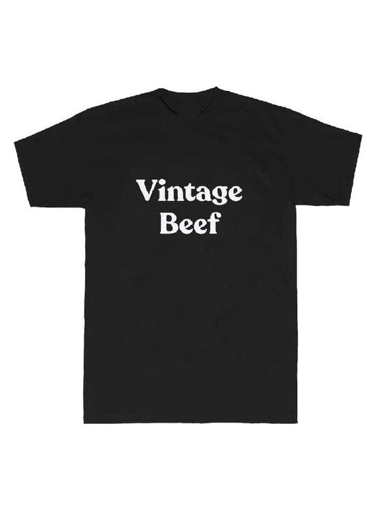 Vintage Beef  Simple Style Gym T-shirt